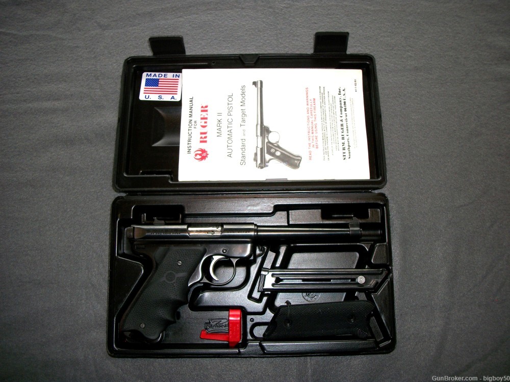RUGER .22 LR MARK II WITH FACTORY CASE-img-17