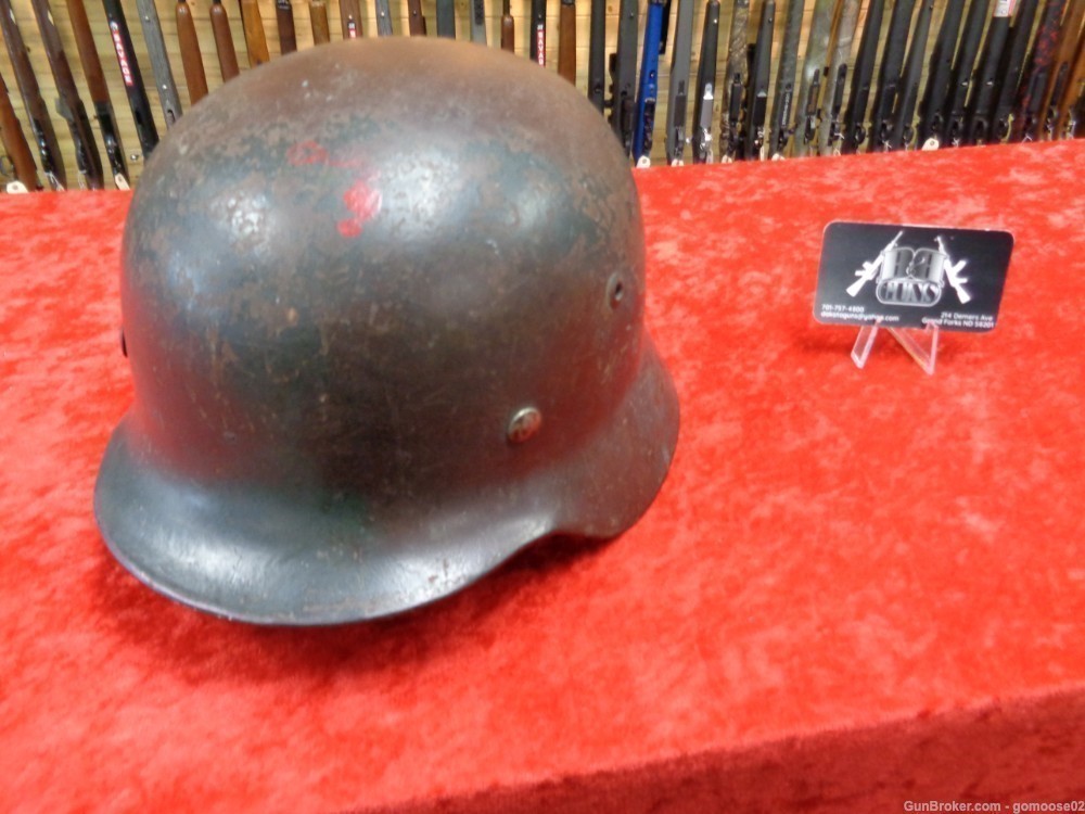 M35 German Camo Helmet WWII Germany 1939 Waffen ET66 World War 2 WE TRADE-img-14