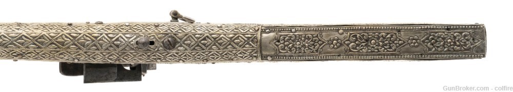 Very Fine Silver Plate Ottoman Miquelet Musket (AL9727)-img-6