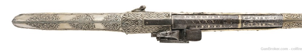 Very Fine Silver Plate Ottoman Miquelet Musket (AL9727)-img-2