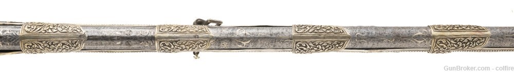 Very Fine Silver Plate Ottoman Miquelet Musket (AL9727)-img-3