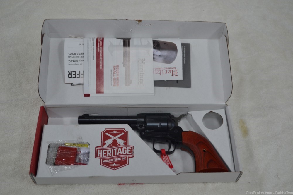Heritage Rough Rider 22LR single action revolver RR22B4 NOS-img-0