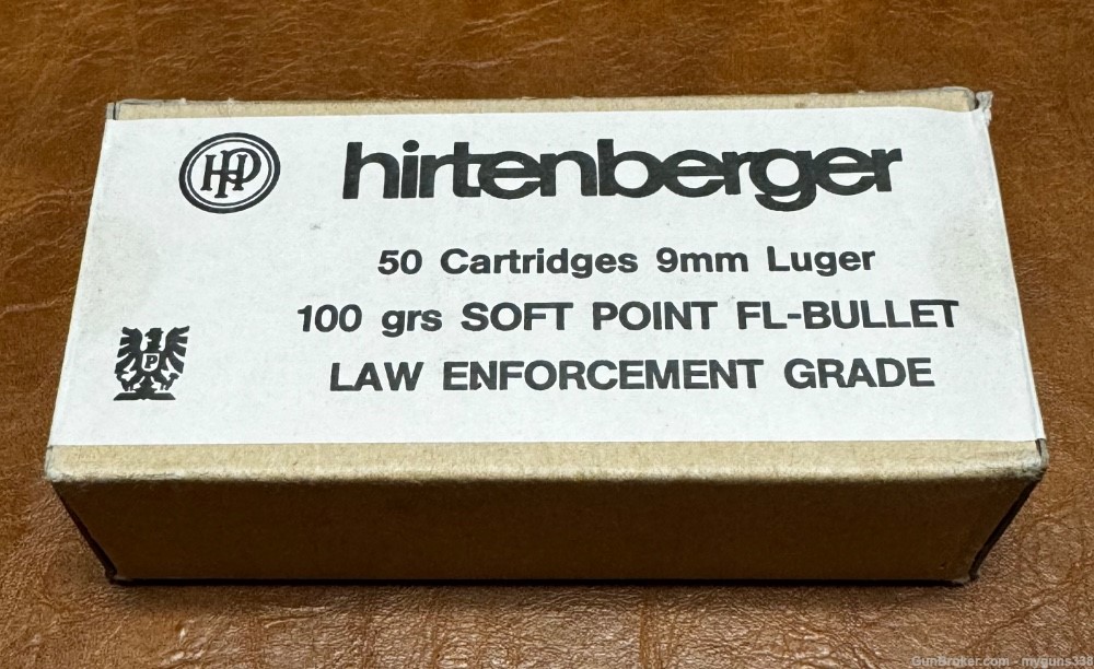 Hirtenberger 9mm +P+ 100gr. 50 Rds. Never Been Handled Since New! Rare Find-img-0