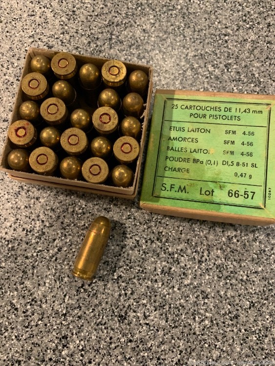 150+ Rounds: 1950's French 11.43mm Ammo-img-3
