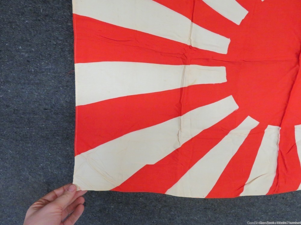IMPERIAL JAPANESE WWII ARMY RISING SUN SILK FLAG ORIGINAL PRE-1945 -img-2