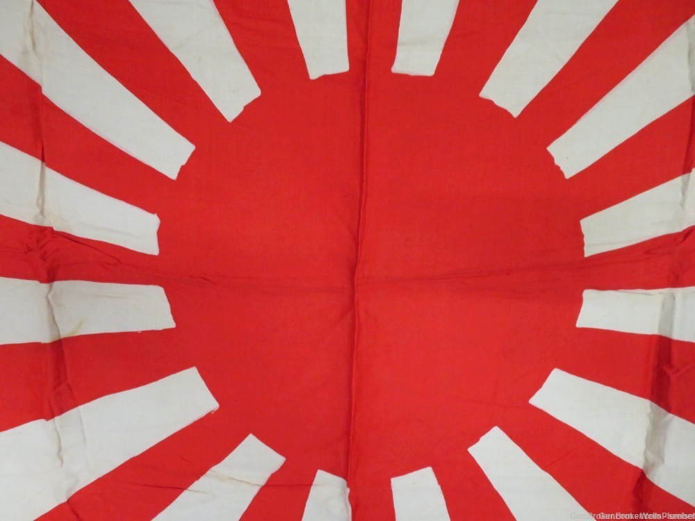 IMPERIAL JAPANESE WWII ARMY RISING SUN SILK FLAG ORIGINAL PRE-1945 -img-8