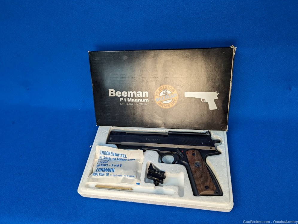 Beeman P1 4.5 mm .177 Air Gun Pistol W. West German Made-img-0