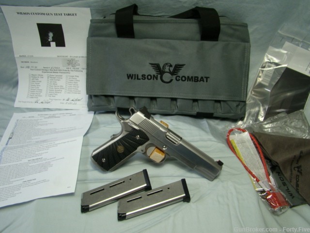 Wilson Combat CQB Elite 5" .45ACP Bull Bbl SS + Upgrades - NIB!-img-13