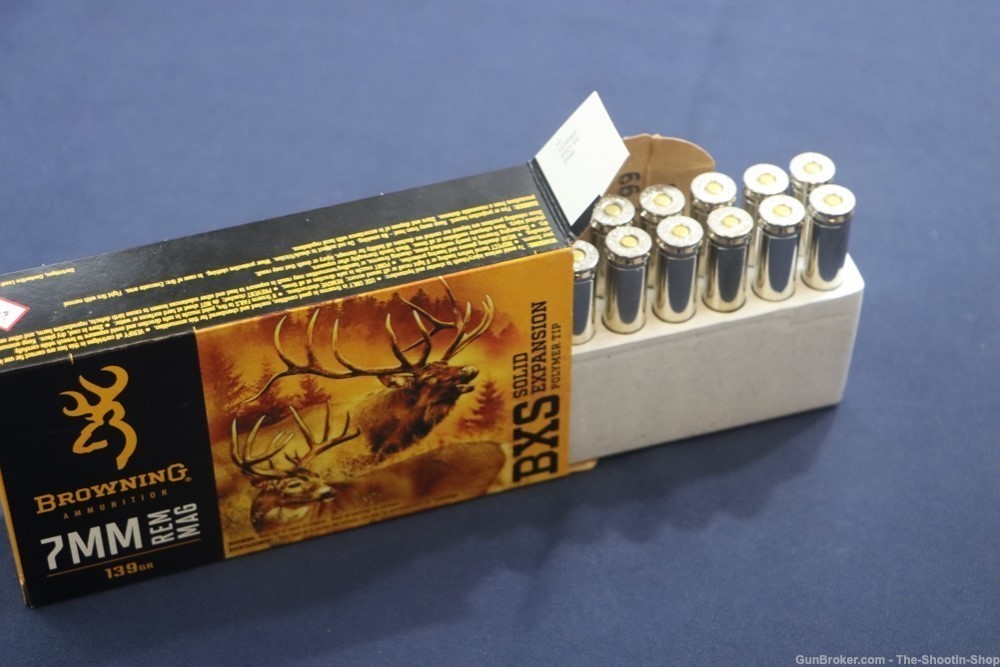 Browning BXS 7MM REM MAG Rifle Ammunition 200RD AMMO CASE 139GR Poly Tip NR-img-6