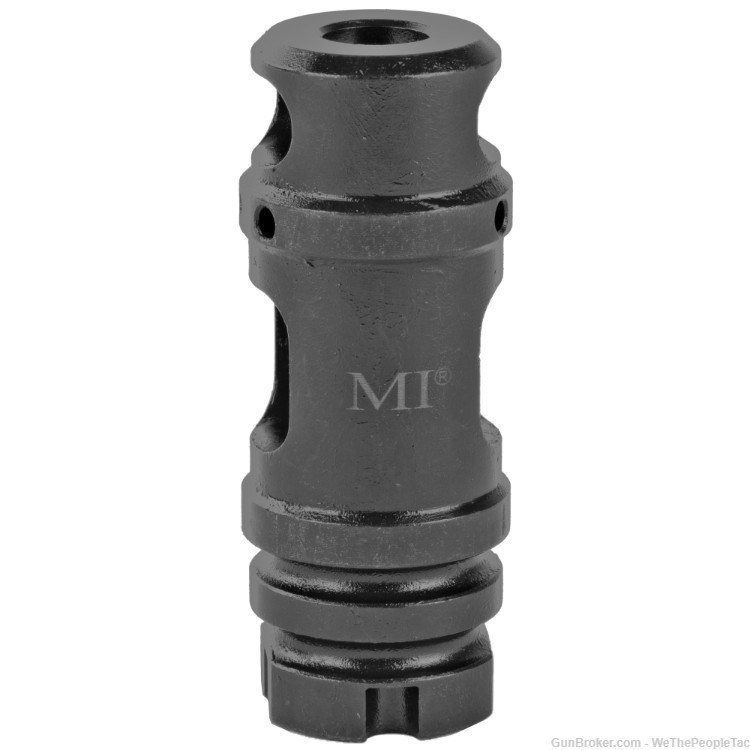 Midwest Industries Muzzle Brake AK47, 2 Chamber M14 X 1.0 LH 30 Cal NEW-img-0