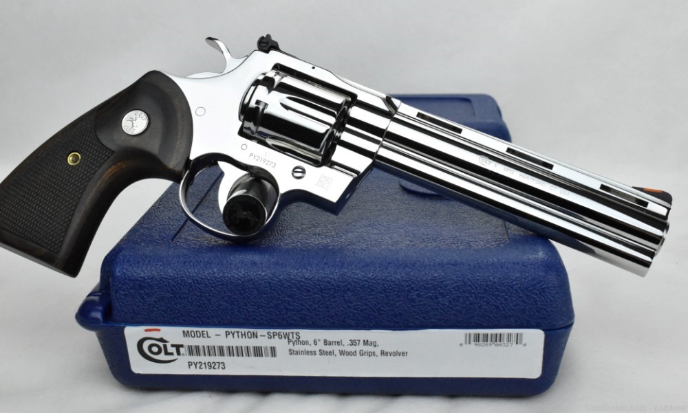 BRIGHT Polished Colt Python 6" SP6WTS - Brand NEW .357 Mag Bright Stainless-img-21