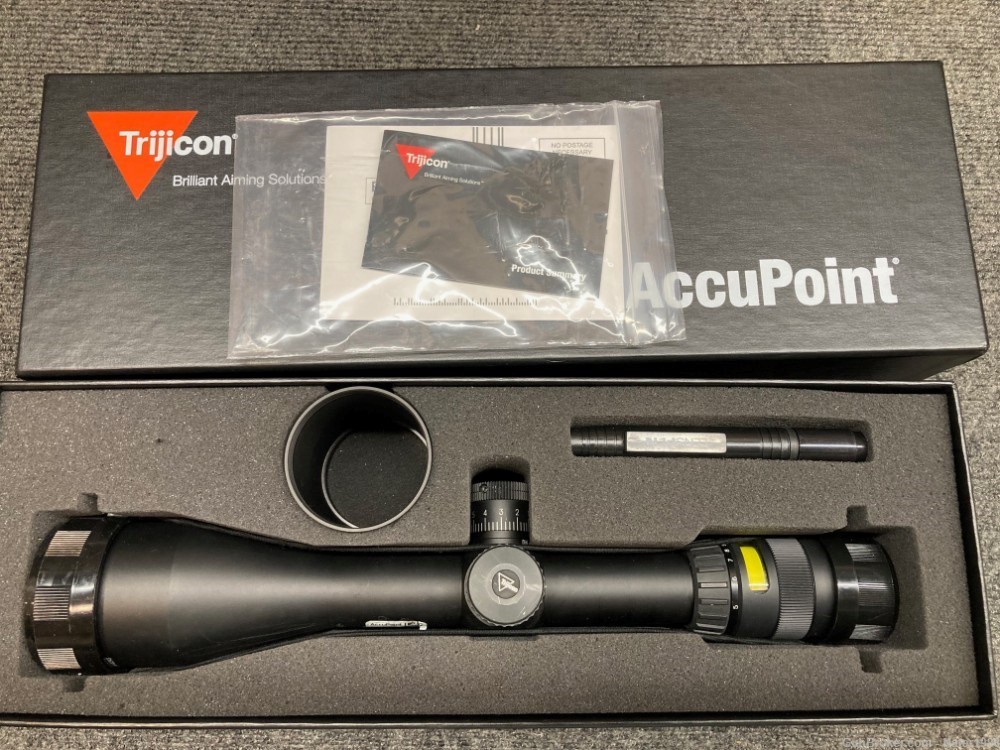 Trijicon AccuPoint TR23-2 Scope- Amber Reticle w/ Rings-img-0