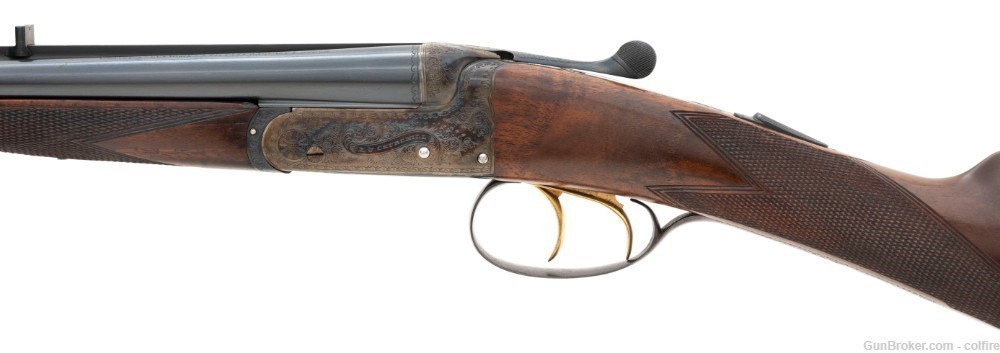CHURCHILL SIDE BY SIDE DOUBLE RIFLE 22 HORNET (R32403)-img-3