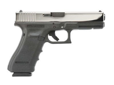 GLOCK 17 9MM GEN4 FIXED SIGHT STAINLESS PVD POLISHED SIDES