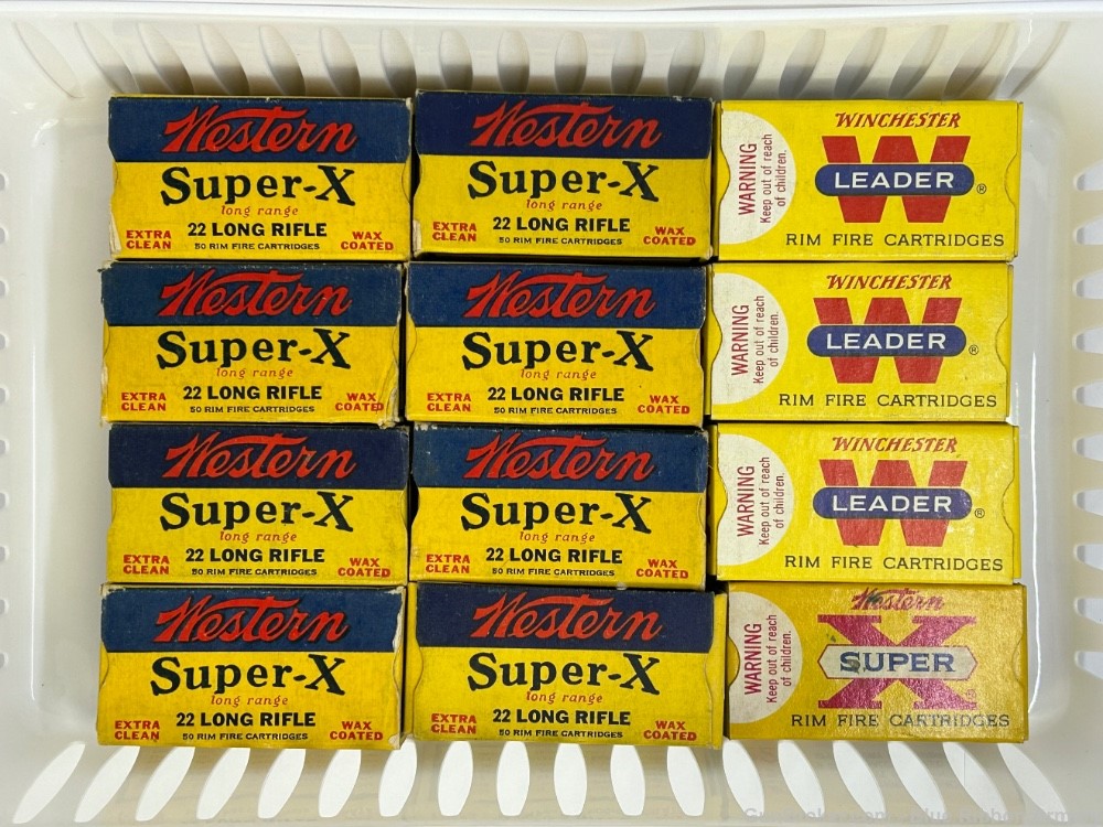Western Super X and Winchester 22 Long Rifle Various Boxes-img-0