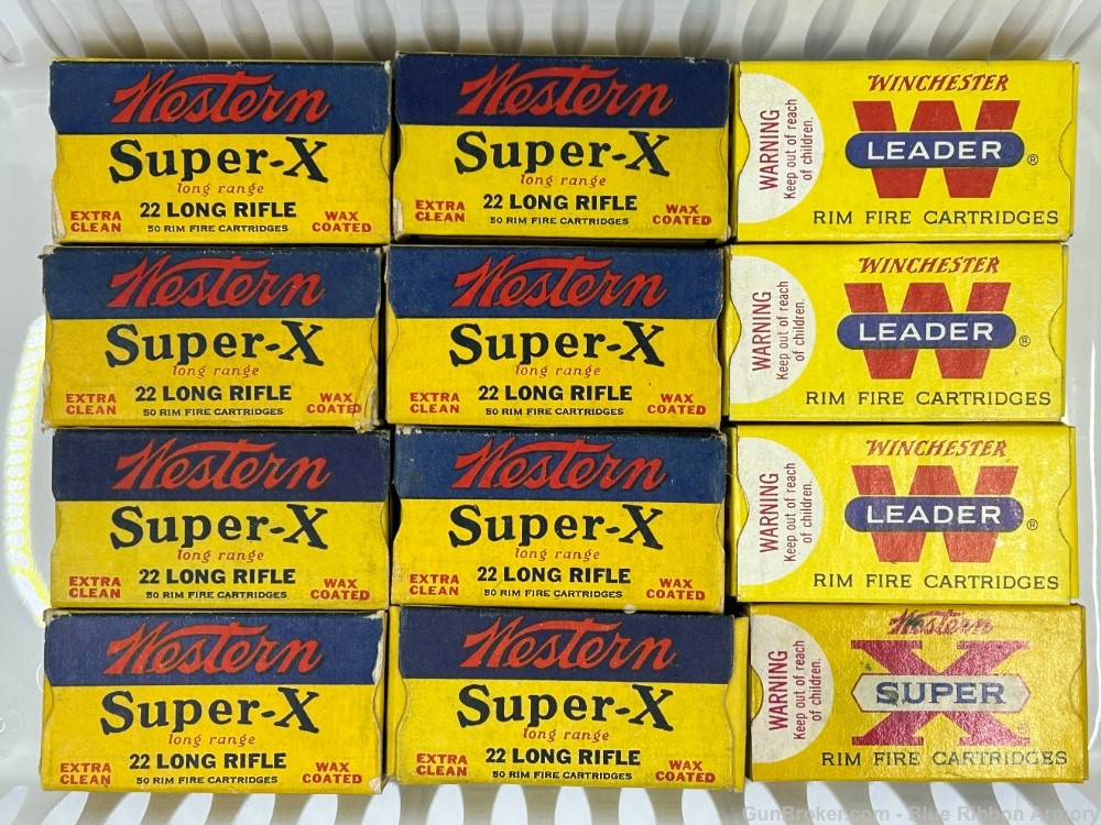 Western Super X and Winchester 22 Long Rifle Various Boxes-img-3