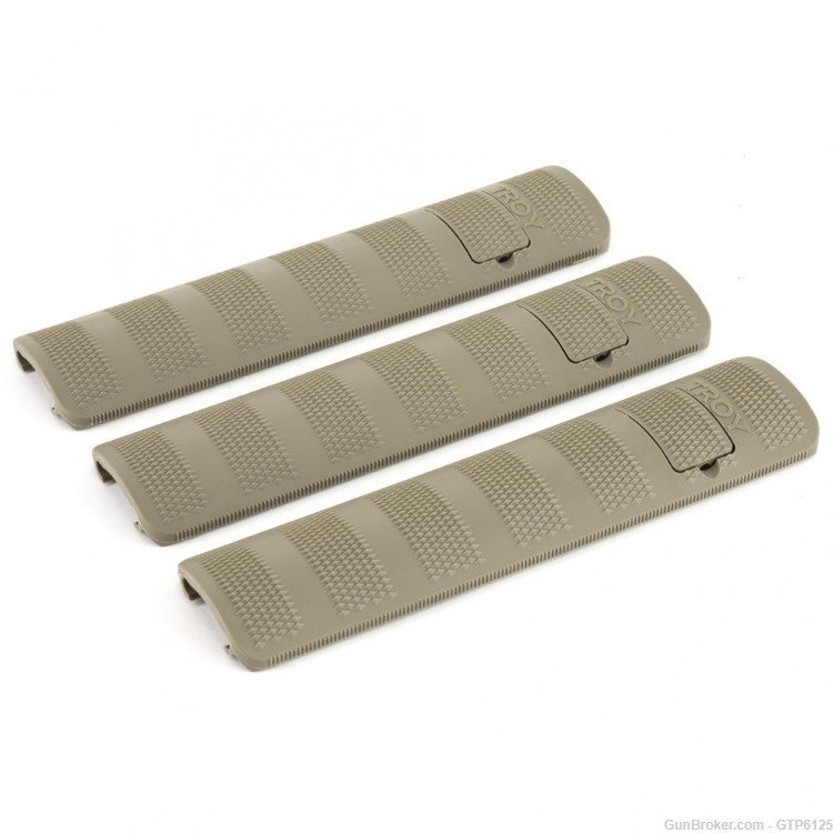 Troy BattleRail Cover, 6.2", Coyote Tan, 3 pack -img-1