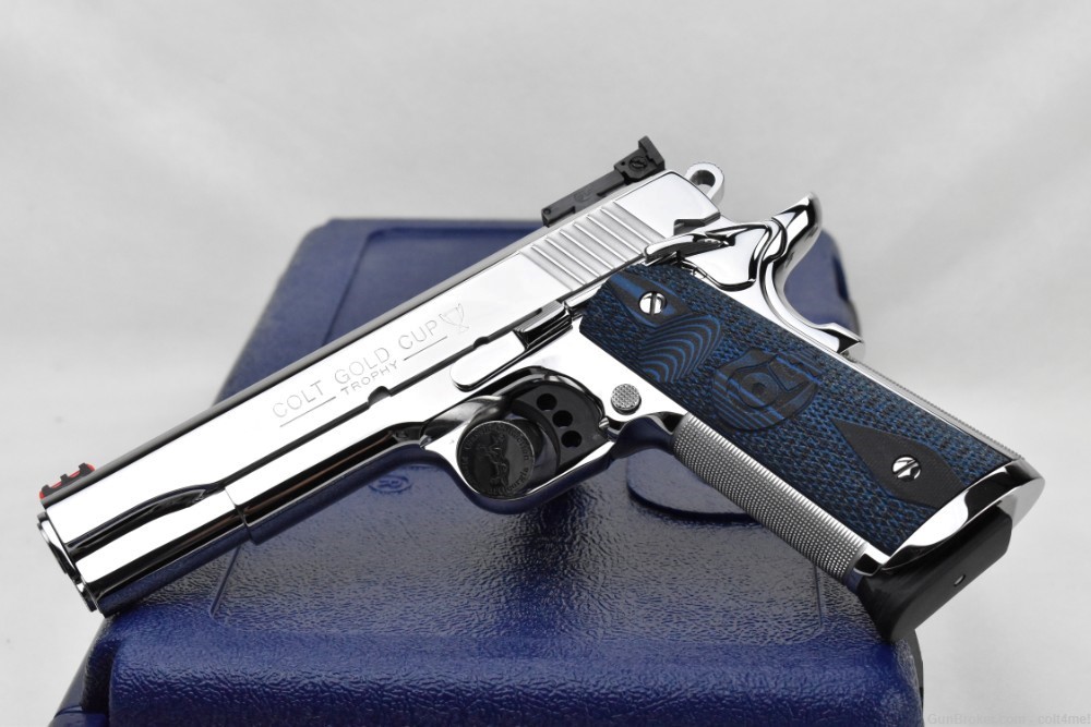Bright Polished Colt Gold Cup Trophy .45 ACP National Match O5070XE - NEW  -img-0