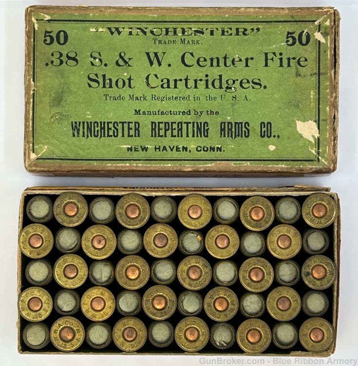 Winchester .38 S&W Center Fire Shot Cartridges-img-0