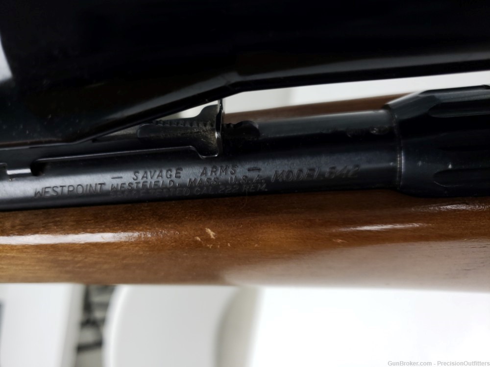 Savage Westpoint model 842 bolt action rifle, .222 Remington, 24", 4X scope-img-15