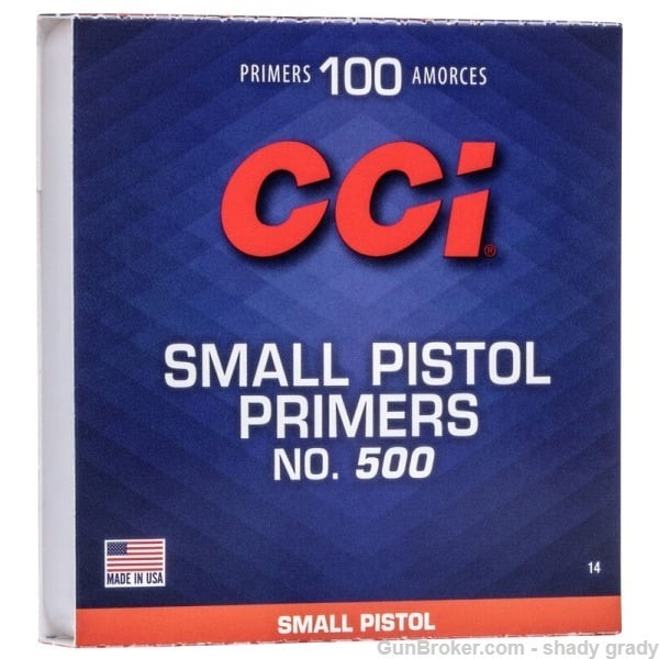 cci 500 small pistol primers  1000 per box-img-0