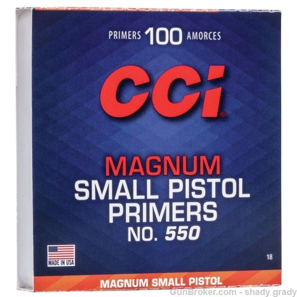 cci 550 small pistol magnum primers  1000 per box -img-0