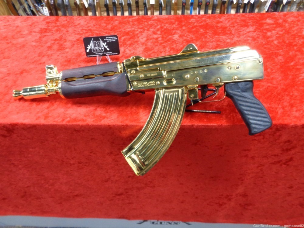 Zastava ZPAP 92 AK/47 FACTORY GOLD Pistol 7.62x39 NEW WE TRADE & BUY GUNS!-img-4