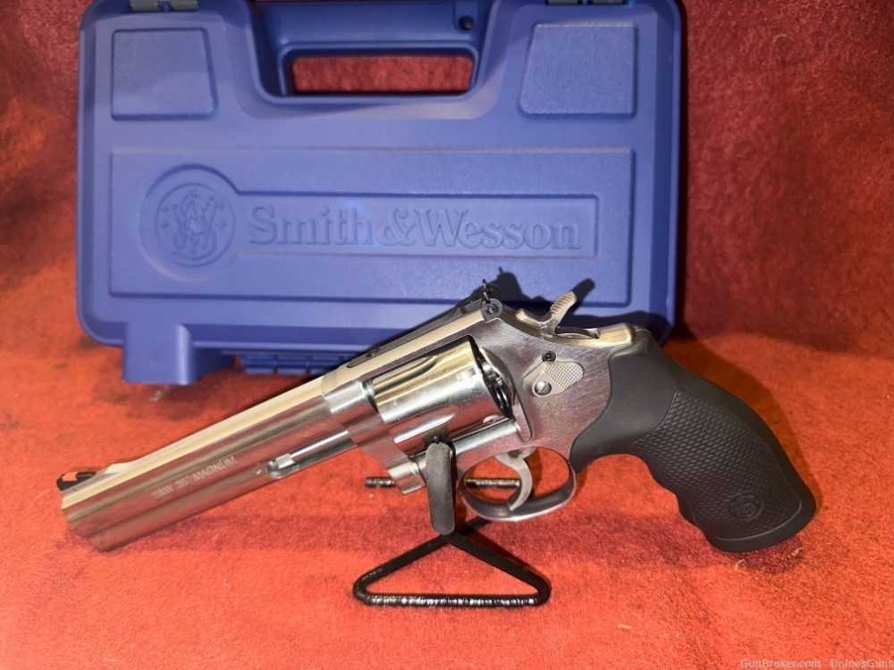 Smith & Wesson S&W 686 357 Mag 6" 6-RD REVOLVER Stainless-img-1