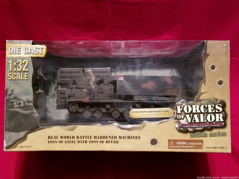 FORCES OF VALOR 1:32 SCALE US M270 ROCKET LAUNCH SYSTEM DIE CAST MODEL USA-img-0