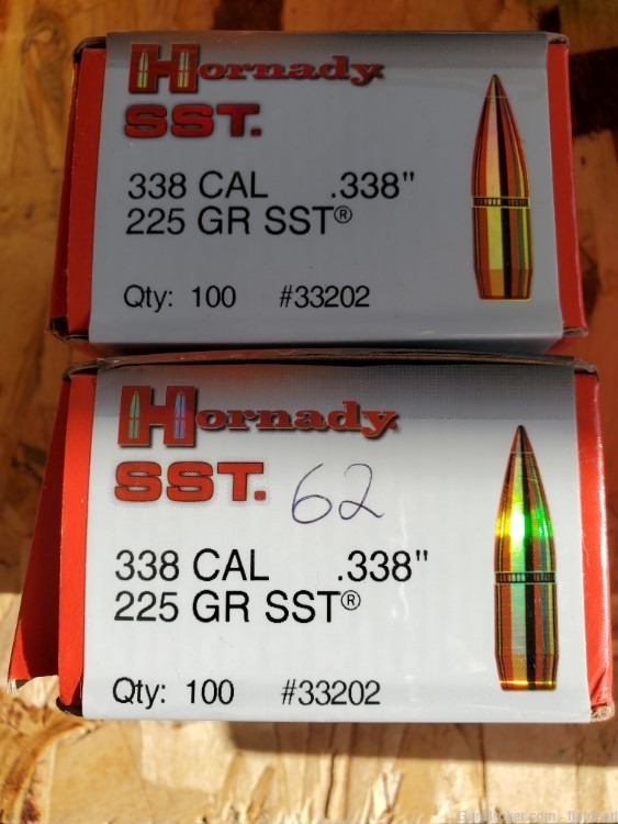 Hornady .338 Caliber 225 Grain SST 162 Bullets -img-0