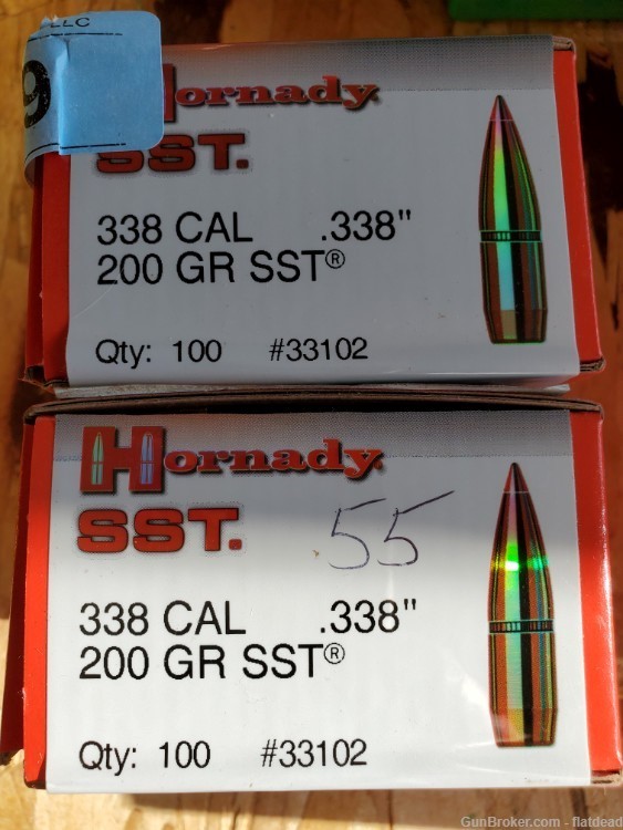 Hornady .338 Caliber 200 Grain SST 155 Bullets -img-0