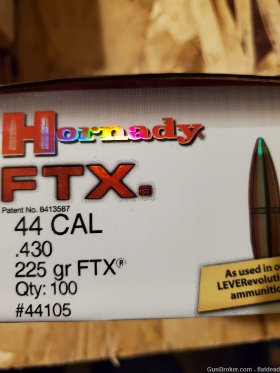 Hornady .430 Caliber 225 Grain FTX 100 Bullets -img-0