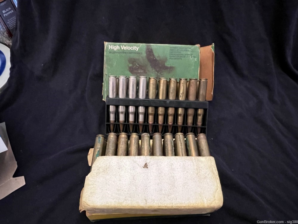 2 VINTAGE BOXES OF MIXED 30-06 AMMO 40 RDS-img-0