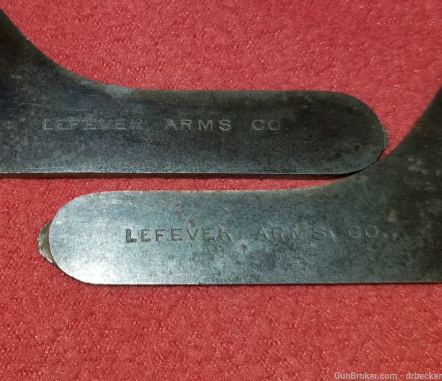 set of Lefever Arms CO false sideplates parts -img-1