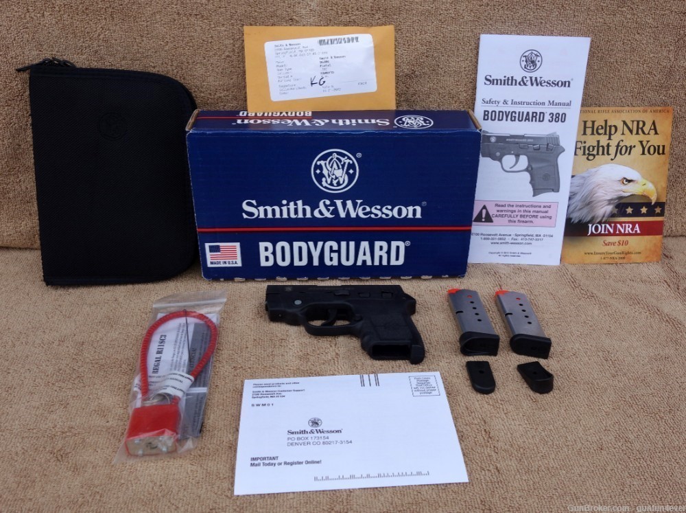 Smith Wesson S&W Bodyguard .380 Insight Laser BG380 Pistol Case Accessories-img-22