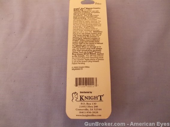 KNIGHT Breech Plug MAG Disc CF 45  #900016-img-4