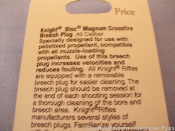 KNIGHT Breech Plug MAG Disc CF 45  #900016-img-5