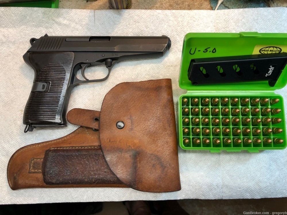 Czech CZ 52, 7.62x25, holster, two mag's, 50 rounds.-img-0