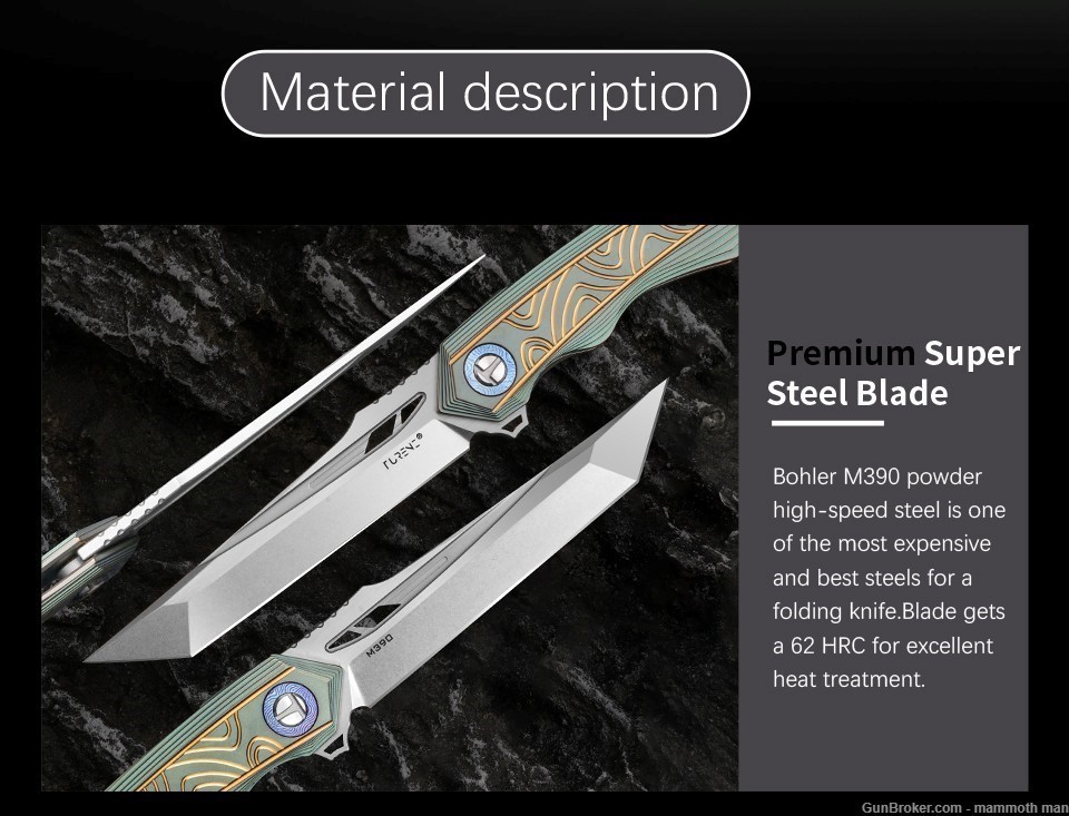 M 390 Steel Folding Knife-img-4