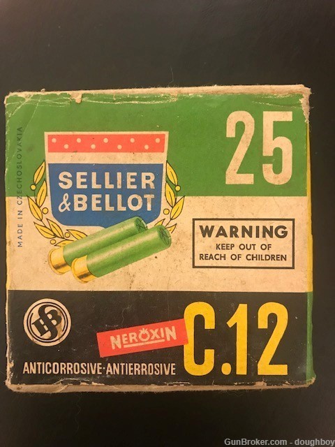 Sellier & Bellot C.12 12ga 2-piece Box Shotshells Neroxin Paper-img-0