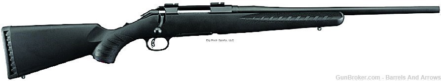 Ruger 6907 American Compact Bolt Action Rifle 308 WIN, RH, 18 in, Matte Blk-img-0