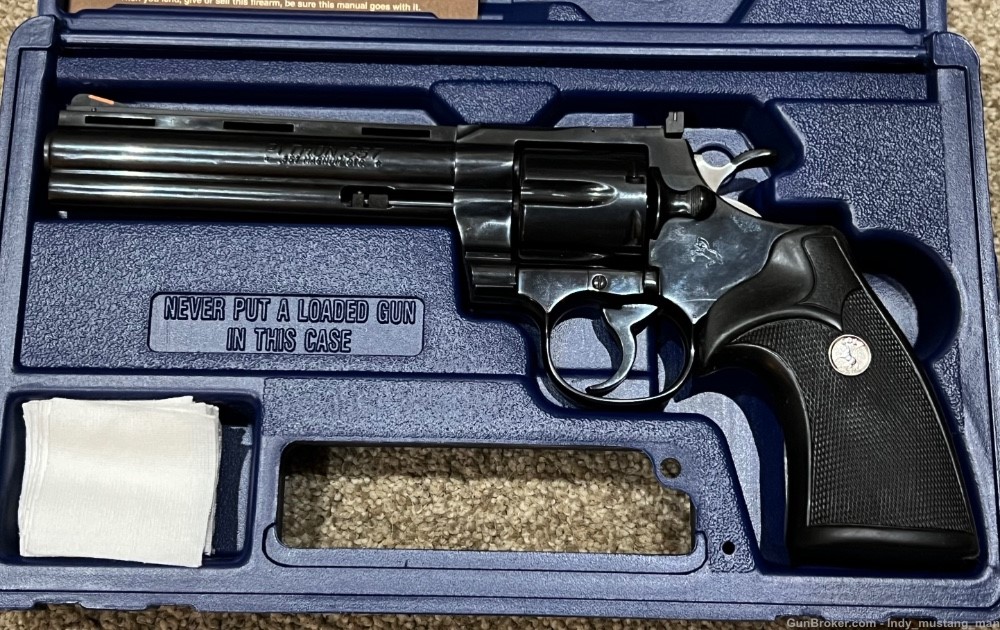 Colt Python blued 6” 1996 vintage -img-9