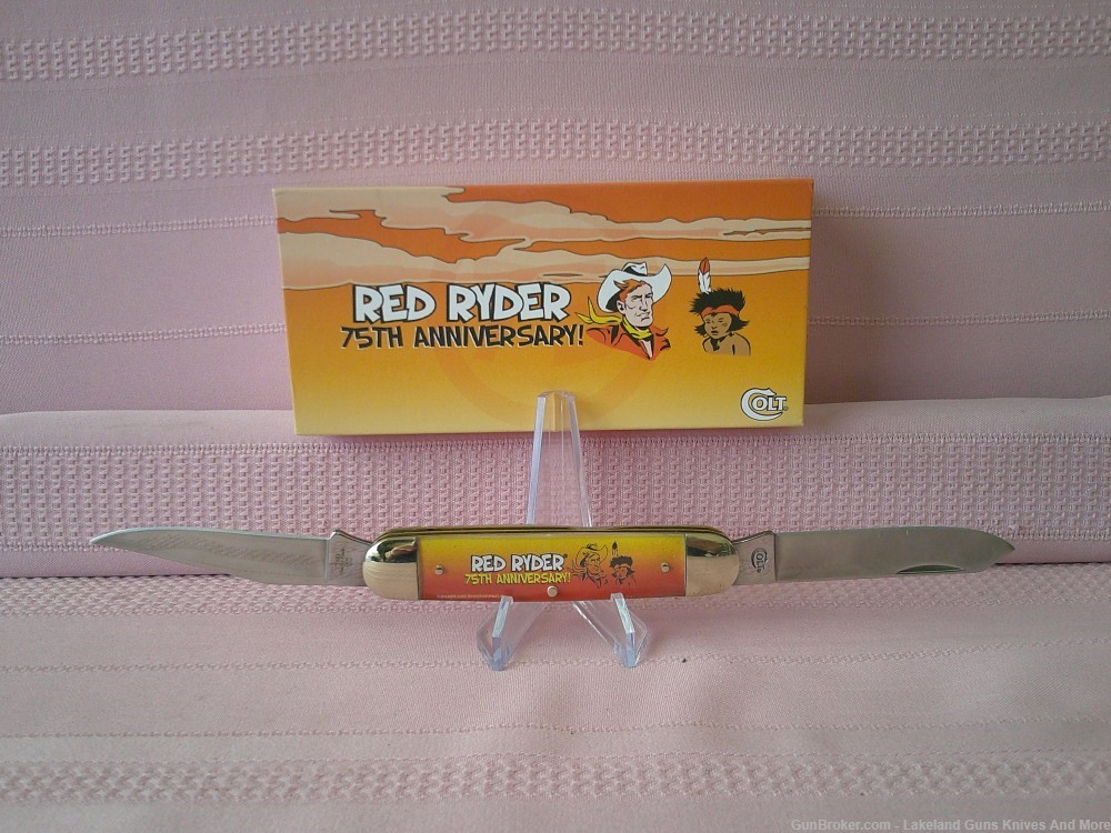 NIB Colt Red Ryder 75th Anniversary “Little Beaver” 2 Blade Collector Knife-img-8