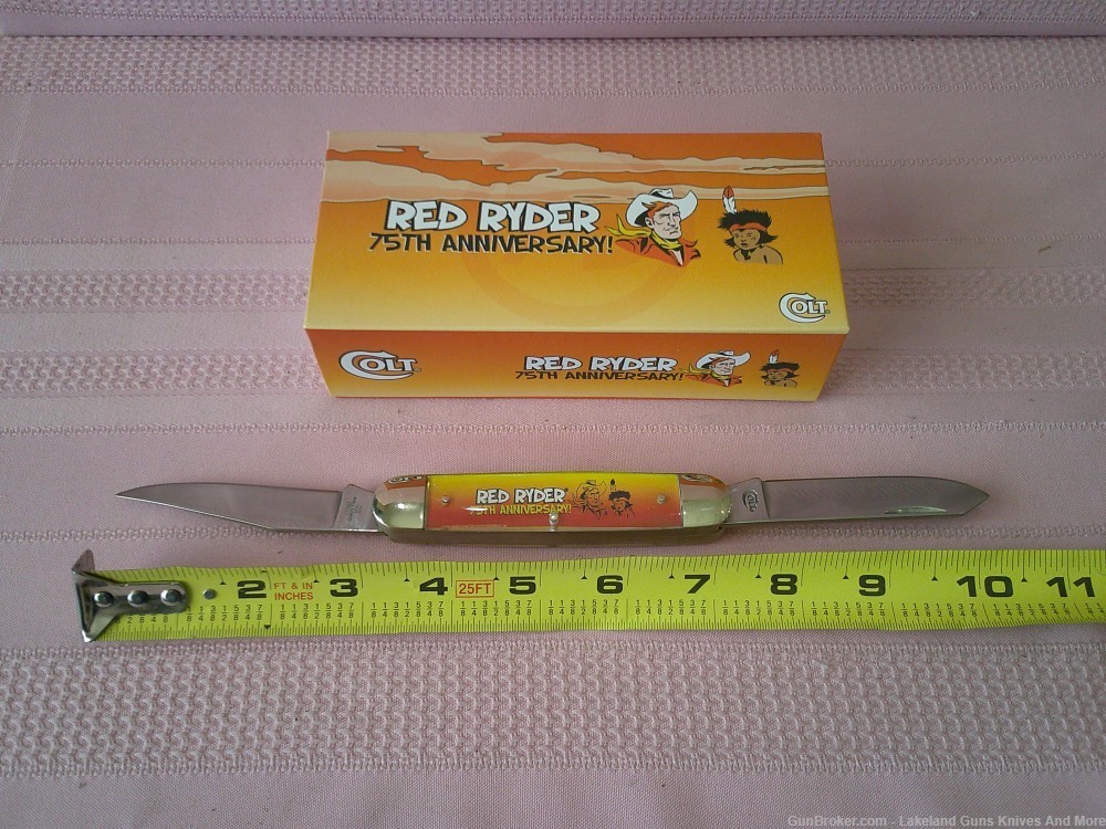 NIB Colt Red Ryder 75th Anniversary “Little Beaver” 2 Blade Collector Knife-img-24