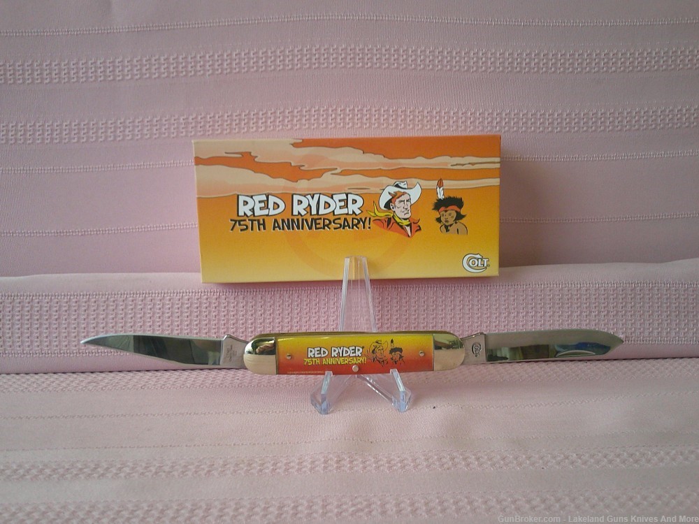 NIB Colt Red Ryder 75th Anniversary “Little Beaver” 2 Blade Collector Knife-img-9