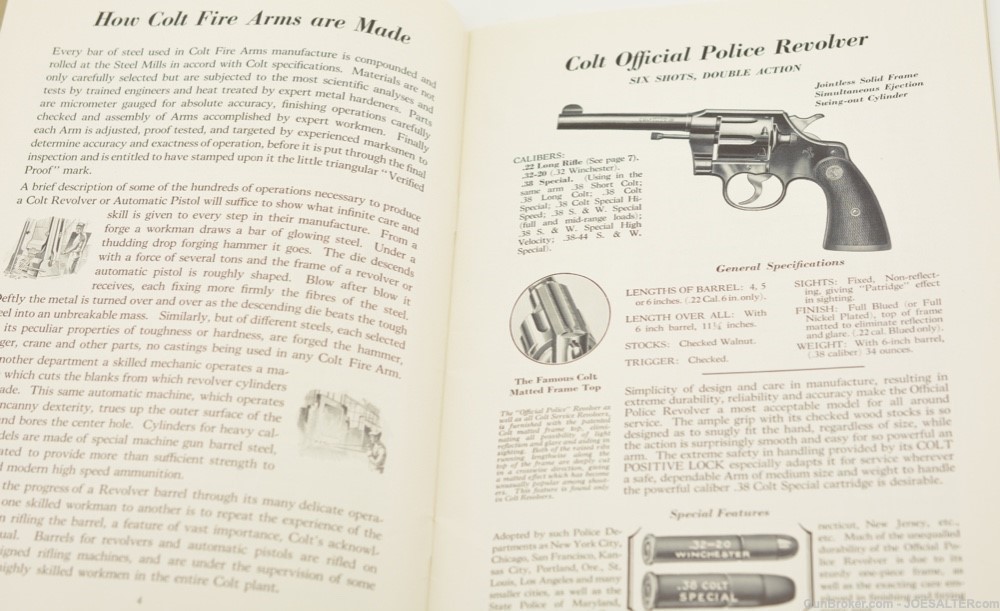 1937 Colt Firearms Arm of Law and Order Gun Catalog with Price List-img-3