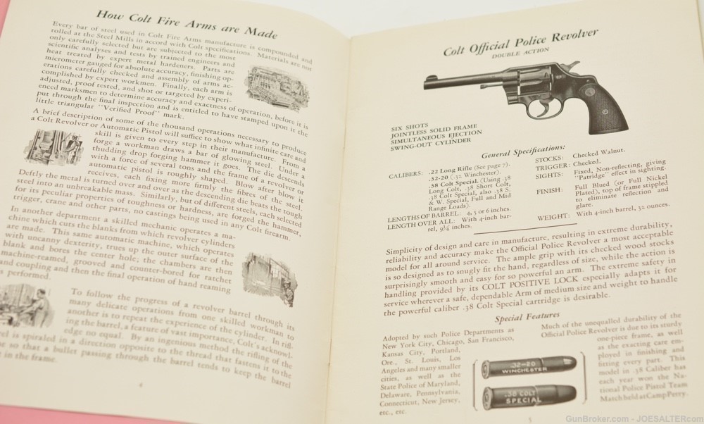 1930 Colt Firearms Arm of Law and Order Gun Catalog with Price List-img-3