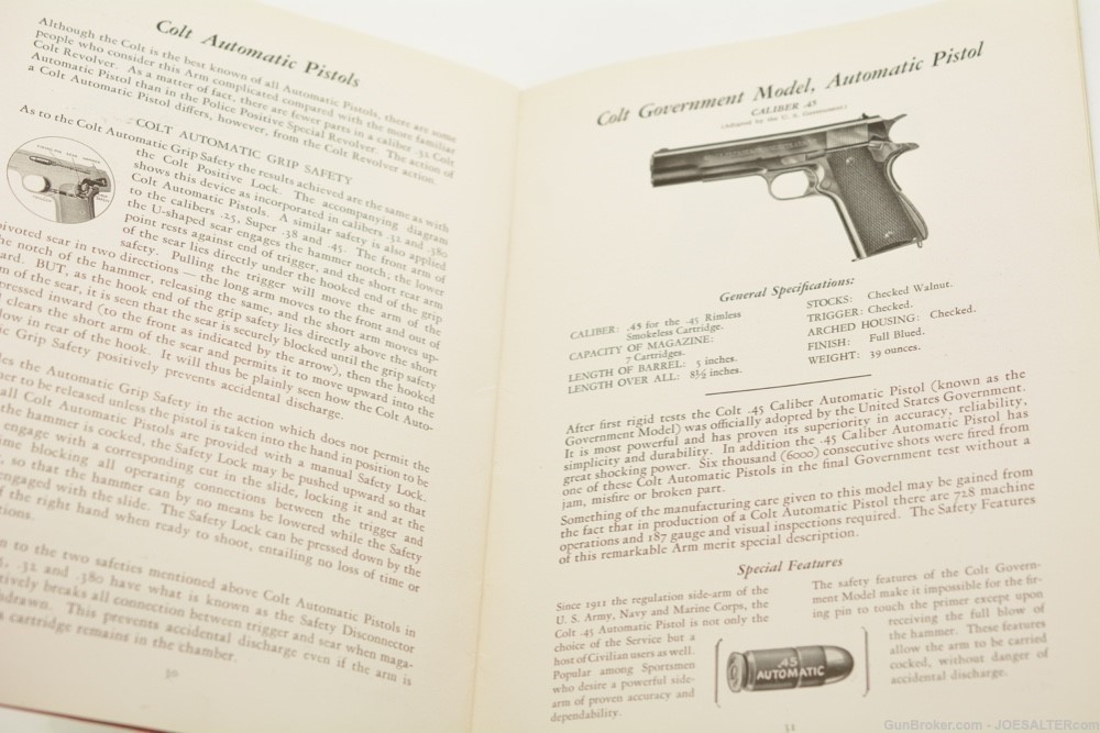 1930 Colt Firearms Arm of Law and Order Gun Catalog with Price List-img-5