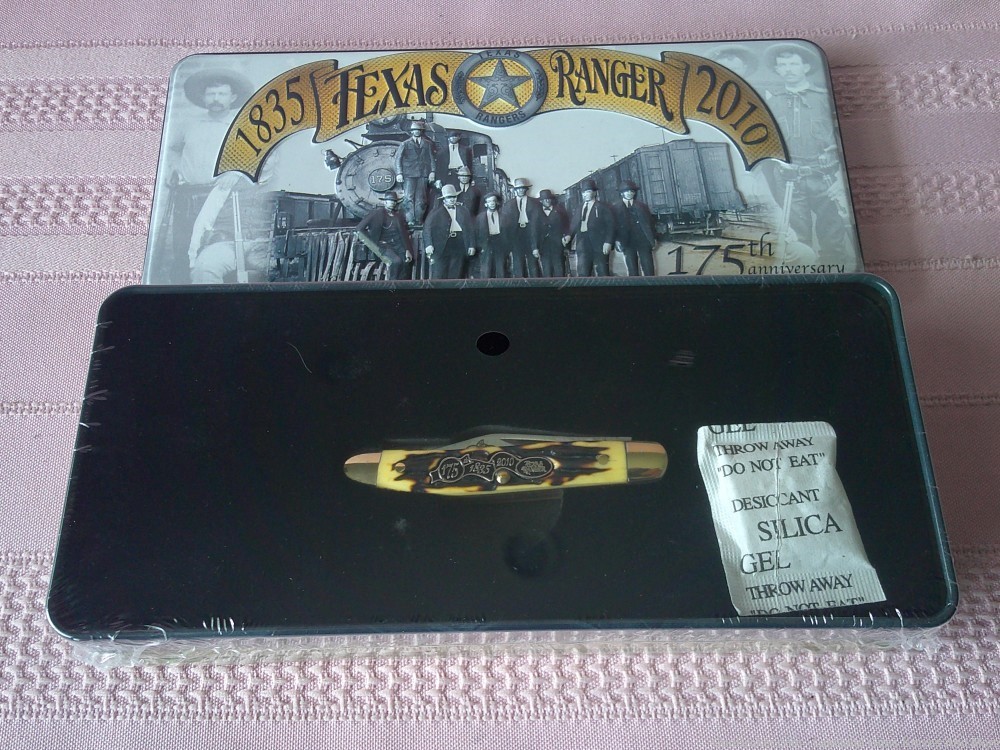 New Still Sealed! Texas Ranger 1835-2010 Schrade 175th. Anniversary Knife!-img-0
