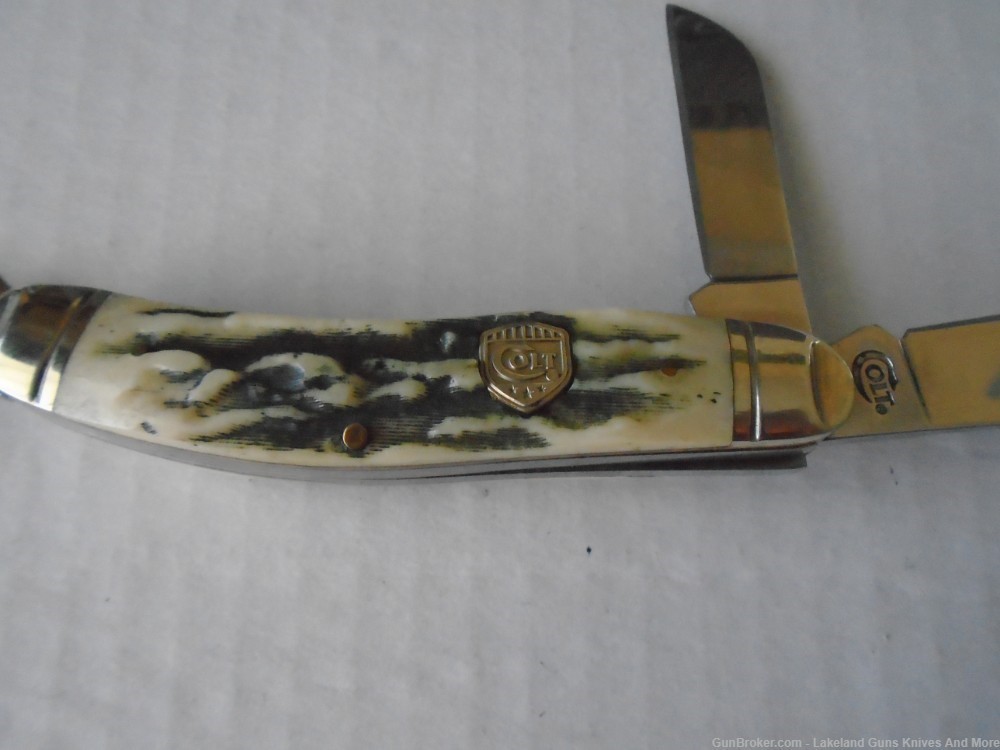 NIB New In Box COLT CT248 3 Blade Stag Handle Sowbelly Knife!-img-18